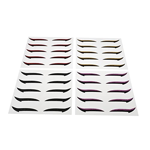 IWOWHERO 20paare Wiederverwendbare Eyeliner-sticker Für Augen-make-up Selbstklebende Schablonen Farben Für Einen Schnellen Makellosen Look Für Und Mädchen Die Ihre Augen Betonen von IWOWHERO