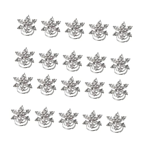 IWOWHERO 20stücke Schneeflocken Spiralen Haarklammern Für Brautfrisuren Elegante Haaraccessoires Für Hochzeiten Und Festliche Anlässe von IWOWHERO
