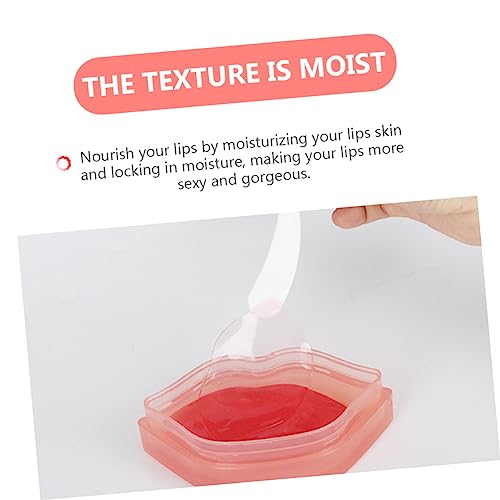 IWOWHERO 20 Stück Kollagen Lippenmaske Aging Feuchtigkeitsspendend Lippenpflege Patch für Weiche Glatte Lippen bei Trockener Haut Hautfreundlich für Abendanwendung Geeignet von IWOWHERO