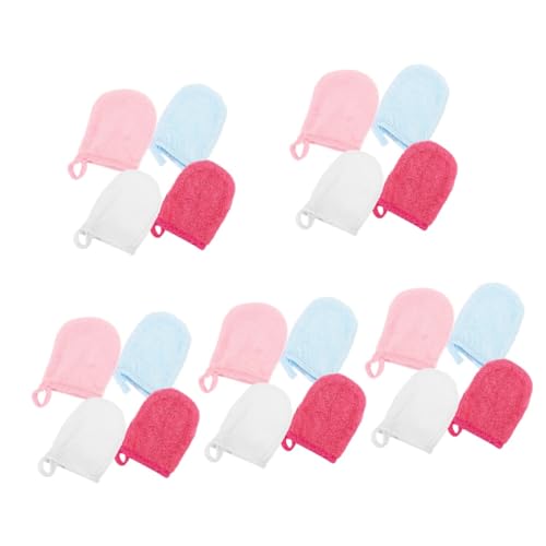 IWOWHERO 20 Stück Reinigungstücher Für Fingerspitzen Make Up Entferner Körpertücher Gesichtstücher Make Up Entferner Haarhandtuch Geschmeidige Handschuhe Reinigungshandschuhe von IWOWHERO