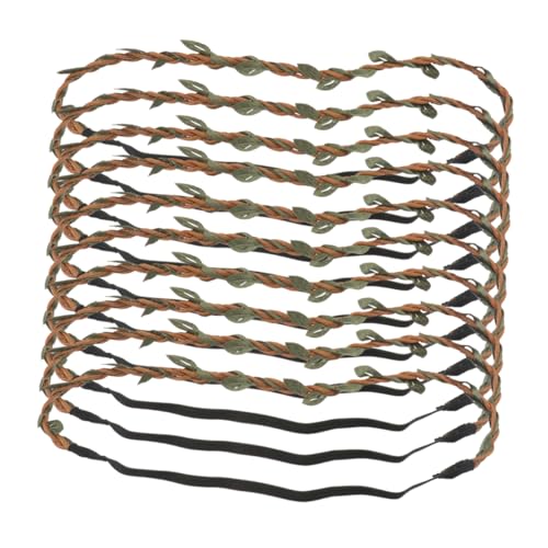 IWOWHERO 20 Stück Teiliges Geflochtene Haarreif Bastelset für Damen Natürlich Wirkende Haarschmuck Deko DIY Haarkranz Material für Kreative Kopfbänder und Haaraccessoires von IWOWHERO