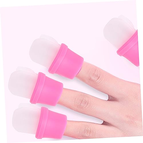 IWOWHERO 20 Stück Teiliges Nagel Entferner Maniküre Soaker Caps Nagelpflege Nail Soaker Cover Nagelentfernungsschutz für Damen und DIY Nail Art Fans Langlebig und Sicher von IWOWHERO