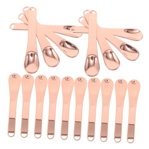 IWOWHERO 20 Stücke - Metall Kosmetische Hautpflege Spatel Gesichtscreme Löffel Make-up Schönheit Spatel Für Augencremes Masken von IWOWHERO