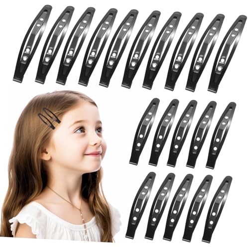 IWOWHERO 10 Mittelgroße Und 10 Große Haarspangen Hüllen Ohne Silikon Schnapp-haarspangen Für Frauen Und Mädchen Haar-accessoire-set von IWOWHERO