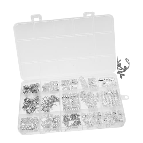 IWOWHERO 210 Stück Teiliges Haarschmuck Silber Verstellbare Metall Dreadlock Perlen Haarschmuck für Zöpfe und Flechtfrisuren Damen Viking Norse Style für Rave und DIY Styling von IWOWHERO