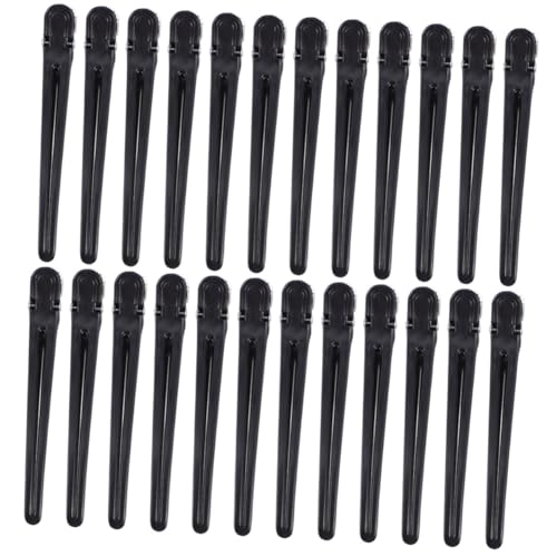 IWOWHERO Stk Partitionsordner Haarfixierungszubehör Mädchen Haarnadeln Friseur-haarspangen Prong-curl-clips Haare Kiefer Haarspangen Trennen Alligator-haarspange Haarklammern Black Bauch von IWOWHERO