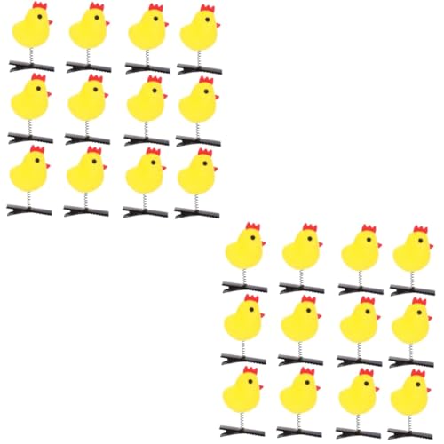 IWOWHERO 2 Sets Haarschmuck Für Mädchen Hühnerhaarspangen Haarspangen Für Mädchen Spangen Party-haarspangen Robustes Material Packung Mit 12 Stück * 2 von IWOWHERO