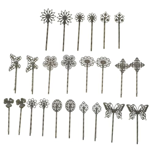 IWOWHERO 24stücke Haarspange Vintage Haarnadel Kopfbedeckung Gemischtes Muster Für Damen Frisur Schmuck Einfache Verwendung von IWOWHERO