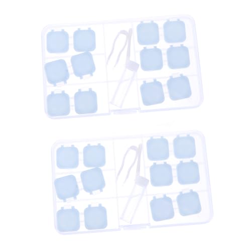 IWOWHERO 2 Sets Objektivbehälter Tragbares Box-kit Auslaufsicherer Objektiv-Organizer Für Unterwegs von IWOWHERO