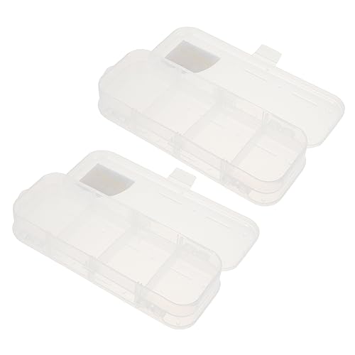 IWOWHERO 2St Doppels chicht Schreibwaren Box Halter zur Aufbewahrung von Stiften klarer Behälter Kinder federmäppchen büromaterial stiftehalter stylofon aufbewahrungskorb von IWOWHERO