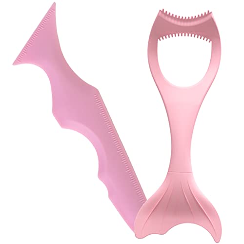 IWOWHERO 2stücke Silikon-eyeliner-schablonen Eyeliner-applikator-tool Lidschatten-hilfen Make-up-zubehör Für Mädchen Mascara-applikator Eyeliner-tragehilfe Lippenstift-make-up-tool von IWOWHERO