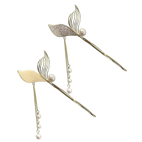 IWOWHERO Haarstab Für Damen – Haarnadel Mit Fischschwanzquaste 2er-pack Stylische Haarknotennadel Ideales Für Ihre Liebsten von IWOWHERO