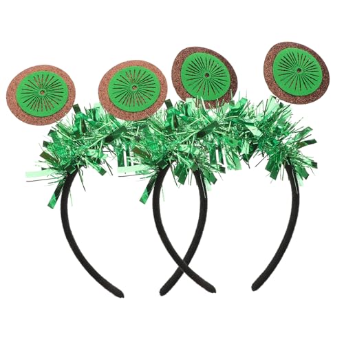 IWOWHERO 2stücke Obst Frucht Haarreif Kopfschmuck Kreativer Schmuck Für Party Haarmode Stirnband Grün Filz Material von IWOWHERO
