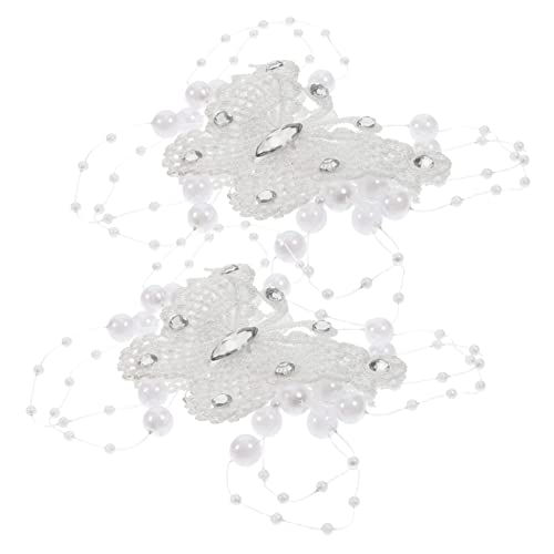 IWOWHERO 2stücke Schmetterlings-haarspangen Aus Spitze Haarklammern Für Mädchen Und Frauen Für Partys Geburtstage Und Tägliche Styles Farbenfroh Und Langlebig von IWOWHERO