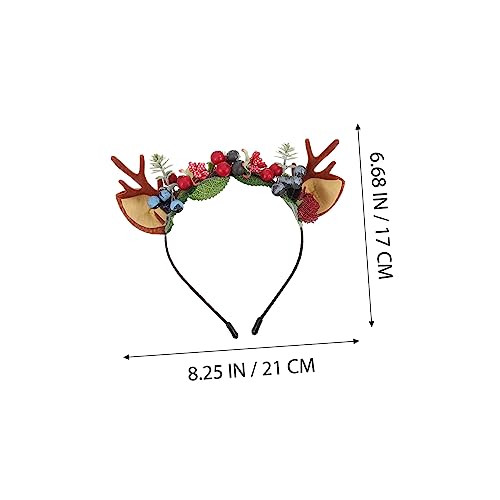 IWOWHERO 2stücke Weihnachtliche Antler Haarschmuck Kreativer Haarreif Für Partys Festliche Kopfbedeckung Für Damen Für Weihnachten Und Kostümpartys von IWOWHERO