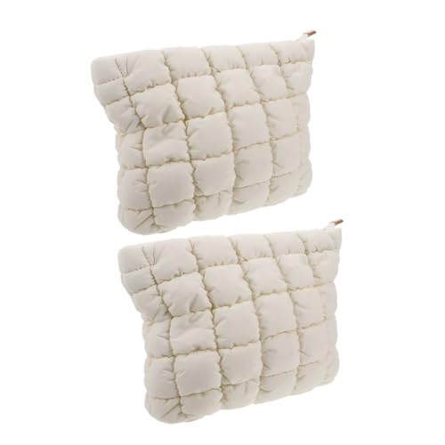 IWOWHERO 2stücke Personalisierte Kosmetiktasche Mit Reißverschluss Reise-hautpflege-Organizer Tragbare Make-up-Tasche Für Unterwegs Kulturtasche Flache Schminktasche Für Frauen von IWOWHERO