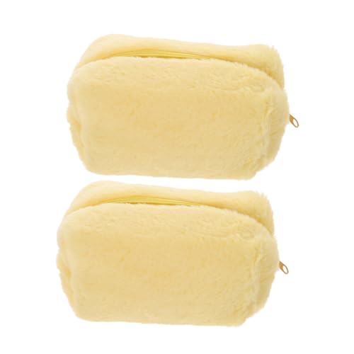 IWOWHERO 2stücke Süße Toilettentasche Makeup-Pouch Und Stiftetui Plüsch-Make-up Und Alltag Für Vielseitiger Kosmetiktaschen-Organizer von IWOWHERO