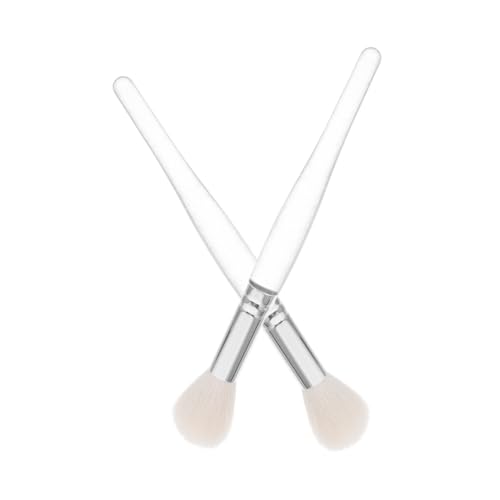 IWOWHERO 2stücke Teiliges Blush-pinsel Gesicht Hochwertiger Makeup-pinsel Für Highlighter Und Lose Puder Für Frauen Tragbar Und Leicht Perfektes Kosmetikwerkzeug Für Unterwegs von IWOWHERO