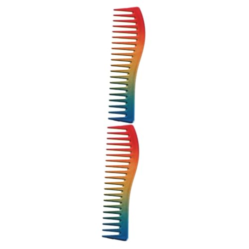 IWOWHERO 2stücke Breitzahn Haarkamm Für Männer Robuster Stylingkamm Aus Abs Für Ölfrisuren Für Dickes Lockiges Haar Für Salon Und Zuhause Leicht Und Langlebig von IWOWHERO