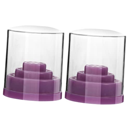 IWOWHERO 2stücke Transparente Nagelbohrer Desktop Bohrständer Für Maniküre Aufbewahrungsbox Für Nagelbohrer Praktischer Organizer Für Nagelstudios Und Zuhause von IWOWHERO