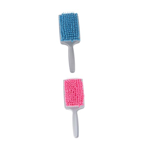 IWOWHERO 2-teiliges Haarbürsten-Set für Nass- und Trockenhaar schnell trocknende Haarbürste Kamm Mikrofaser-Haarmassagebürste für Frauen Männer Jungen und Mädchen von IWOWHERO