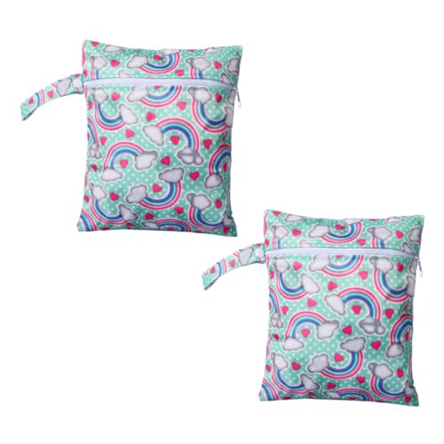 IWOWHERO 2st wasserdichte Wickeltasche Nass-trocken-Sporttasche Mini-tragetaschen Windeltasche Wickeltasche Für Kleinkinder Nasse Strandtasche Wickeltasche Aus Stoff Aluminiumlegierung von IWOWHERO