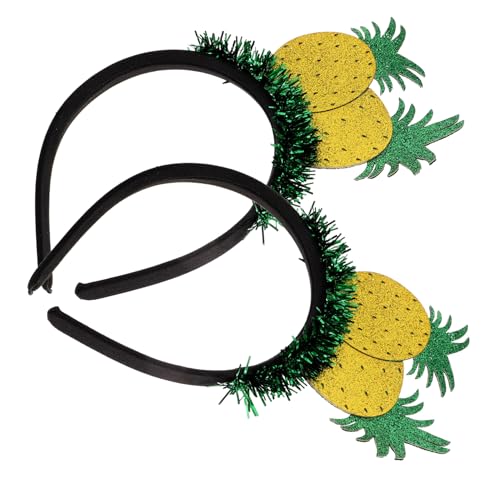 IWOWHERO 2stücke Ananas Haarreif Für Partys Lustiges Fruchtiges Haarschmuck-accessoire Für Junge Mädchen Und Erwachsene Für Hochzeiten Outdoor-events Und Festliche Anlässe von IWOWHERO