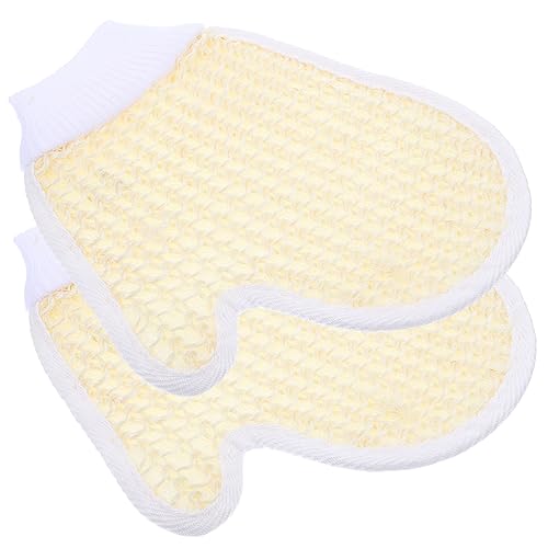 IWOWHERO 2stücke Badehandschuhe Zum Peeling Und Baden Strapazierfähig Für Körperreinigung Muskelentspannung Und Durchblutungsförderung Geeignet Für Männer Und Frauen von IWOWHERO