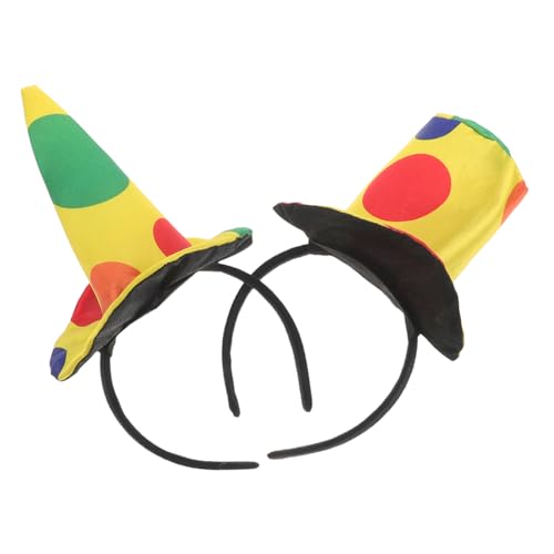 IWOWHERO 2stücke Clown-haarreif Mit Hut Für Und Halloween Lustige Kopfbedeckung Für Erwachsene Für Aufführungen Und Kostümparty IWOWHERO 2stücke Clown-haarreif Mit Hut Für Und Halloween Lustige Kopfbedeckung Für Erwachsene Für Aufführungen Und Kostümparty von IWOWHERO