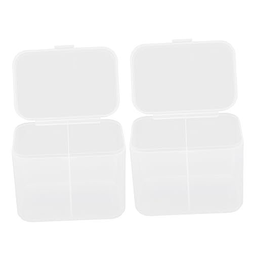 IWOWHERO 2stücke Fach Lagerung Box Für Nagellack Entferner Make-up Baumwolle Pad Mit Deckel Aufbewahrungsbox Wattepadholder Organizer Für Wattestäbchen Wattebällchen von IWOWHERO