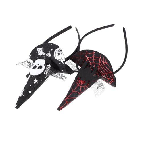 IWOWHERO 2stücke Halloween Haarreifen Mit Spinnen Und Schädel- Cosplay-haarzubehör Für Partys Kostüm-events Und Festliche Anlässe von IWOWHERO