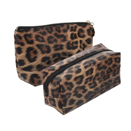 IWOWHERO 2stücke Leopardenmuster Kosmetiktasche Tragbare Schmink Toilettentaschen Aus Pu- Multifunktionale Organizer Für Reisen Und Alltag Für Damen Und Herren IWOWHERO 2stücke Leopardenmuster Kosmetiktasche Tragbare Schmink Toilettentaschen Aus Pu- Multifunktionale Organizer Für Reisen Und Alltag Für Damen Und Herren von IWOWHERO