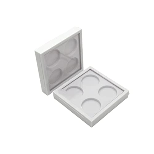 IWOWHERO 2stücke Leere Lidschattenpalette Box Farben Weiß Kosmetikzubehör Lidschattenetui Lidschattenbox Makeup Organizer Leere Lidschatten-palette von IWOWHERO