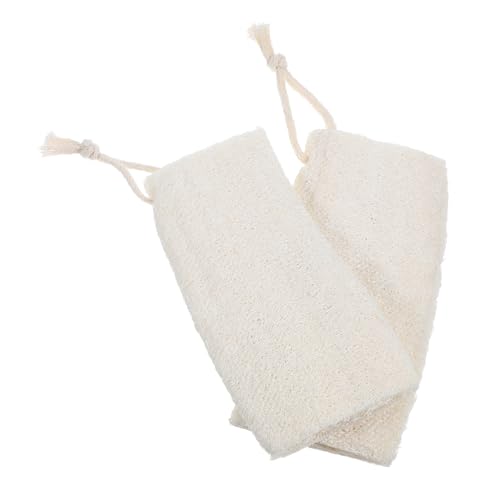 IWOWHERO 2stücke Peeling Duschschwamm Natürlicher Badeschwamm Aus Luffa Hautschrubber Für Sanfte Körperreinigung Effektives Exfoliationswerkzeug Für Männer Und Frauen Lang von IWOWHERO