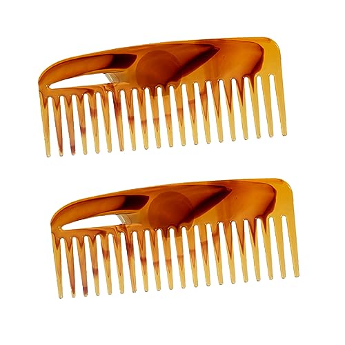 IWOWHERO 2stücke Retro Haarstyling Kamm Breiter Zahnhaarkamm Für Männer Und Frauen Zur Professionellen Haarpflege Und Styling von IWOWHERO