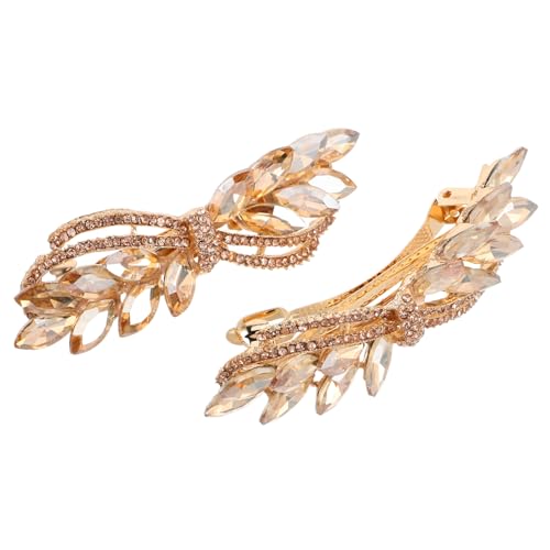 IWOWHERO 2stücke Rhinestone Haarklammern Funkelnde Haarspangen Für Braut Hochzeiten Und Besondere Anlässe Glänzendes Haarschmuck Für Und Mädchen von IWOWHERO