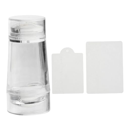 IWOWHERO 3stücke Doppelköpfiger Silikon-nagelstempel Transparenter Nagelkunst-stempel Für Maniküre Große Langlebig Und Vielseitig Einsetzbar Geeignet Für Kreative Nageldesigns Und von IWOWHERO