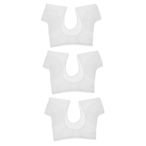 IWOWHERO 3 Stück Achsel Schweißpads Schweißweste Schweißfest Unterhemd Achselschweiß Schwitzpads Schweißabsorbierende Pads Saugfähige Achselhöhlenschützer Aufkleber von IWOWHERO