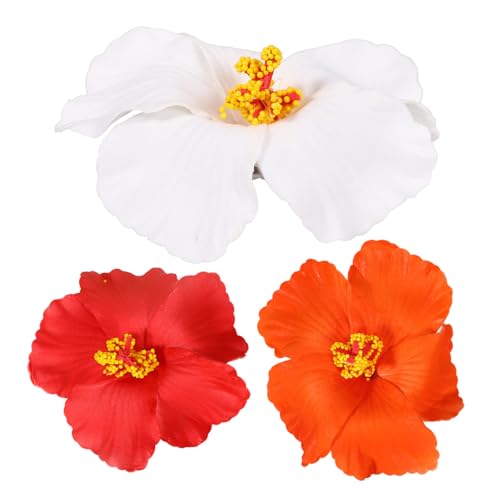 IWOWHERO 3 Stück Boho Teiliges Blumen Haarspangen Stabile Haarklammern mit Niedlichem Blüten Design Sanft zu Haaren Dekorative Haar Accessoires für Mädchen Strandparty und Alltag von IWOWHERO