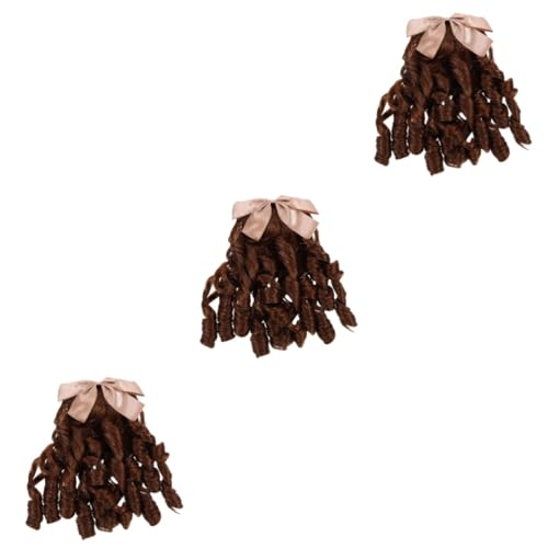IWOWHERO 3stücke Retro Ponytail Extension Haarteil Für Damen Lockiges Und Langes Haar Für Partys Hochzeiten Und Fotoshootings Hautfreundliches Material von IWOWHERO