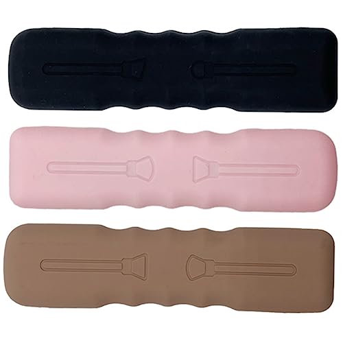 IWOWHERO 3 Stück Make-up-Pinseltasche aus Silikon Make -up -Bürstenbeutel Schminktasche mit Spiegel Make up Pinsel Organizer Makeup Brush Holder Aufbewahrungstasche Kosmetikpinselhalter von IWOWHERO
