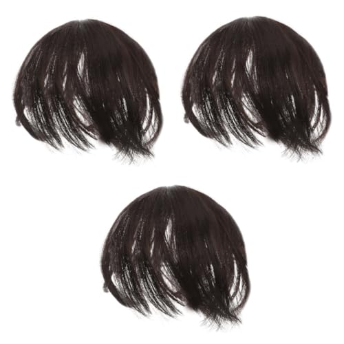 IWOWHERO 3 Stück Perücke Zum Abdecken Grauer Haare Haarpflaster Für Frauen Haare Glitzern Haarseitenkämme Für Frauen Haarklammer Haarschmuck Für Damen Haarspangen Menschlich Chemische Faser von IWOWHERO