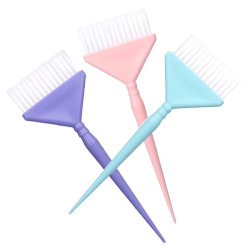 IWOWHERO 3 Stück Teiliges Haarfärbepinsel Set mit Nylonborsten und Griff Kleine Färbeapplikatoren für Präzises Strähnchen und Highlights Geeignet für Damen und Herren zur Einfachen von IWOWHERO