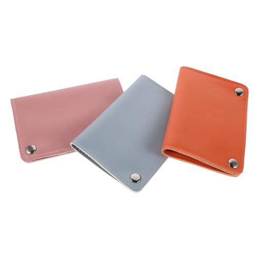 IWOWHERO 3 Stück Teiliges Nagelbohrer-organizer Schnappverschluss Tragbare Maniküre-werkzeugtasche Schützendes Innenfutter Langlebig in Blau und Orange für Mobile Nageltechniker von IWOWHERO