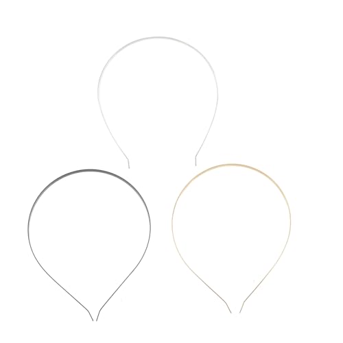IWOWHERO 30 Stück Teiliges Haarreifen Glatte Metall Haarbänder in Gold und Schwarz Langlebige Haaraccessoires für Frauen und Mädchen Komfortabel DIY Geeignet Modisch für Alltag und Party von IWOWHERO