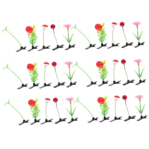IWOWHERO 30stücke Pflanzen-blumen-haarclips Simulierte Haarspangen Für Mädchen Kopf-schmuck von IWOWHERO