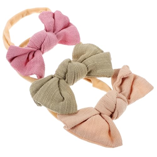 IWOWHERO Haarband 3St Baby-Stirnband Haarschmuck Haargummis kleinkind stirnband baby kopfschmuck Schleifen-Stirnband für Baby Elastizität Kopfbedeckung neugeboren Chiffon Party-Stirnband von IWOWHERO