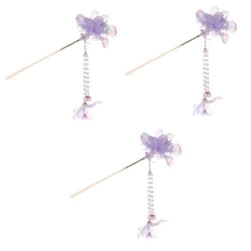IWOWHERO 3stücke Vintage Dangle Haarstab Mit Fransen Für Elegante Hochsteckfrisuren Als Haarschmuck Für Frauen Leicht Und Tragbar von IWOWHERO