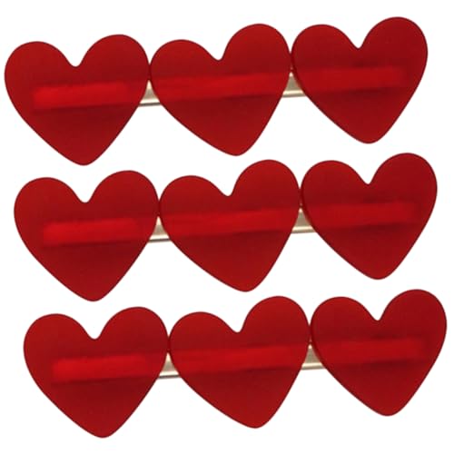 IWOWHERO 3stücke Herz Haarspangen Seitenklammern Klemmhaarspangen Haarschmuck Für Damen Mädchen Aus Hochwertigem Material Bruchfest Langlebig von IWOWHERO