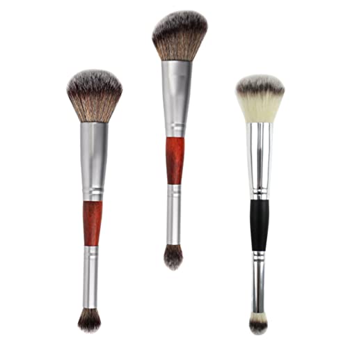 IWOWHERO 3stücke Tragbares Von Lidschattenpinseln Für Make-up-zubehör Inklusive Doppelkopfpinseln Und Kosmetikpinseln Für Präzises Auftragen Von Lidschatten Für Reisen Heimgebrauch Und von IWOWHERO